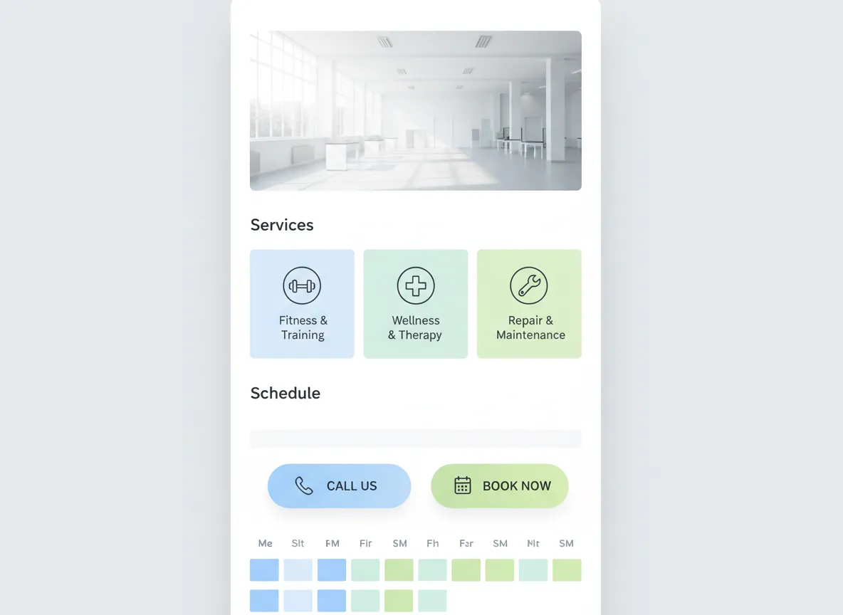 Demo sitio web para negocio local
