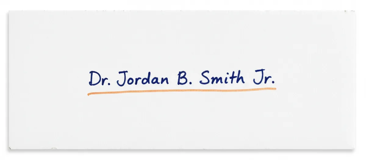 Dr. Jordan B. Smith Jr. Signature