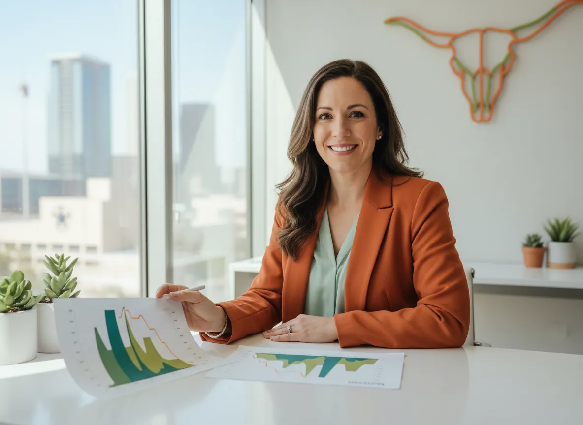 Texas business owner reviewing predictable utility costs