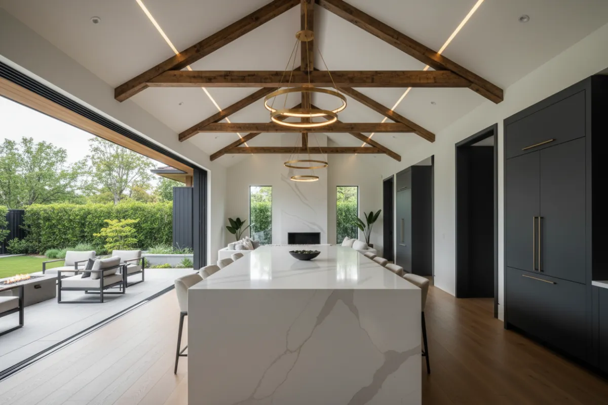 Featured luxury remodeling project interior showcasing expansive structural changes