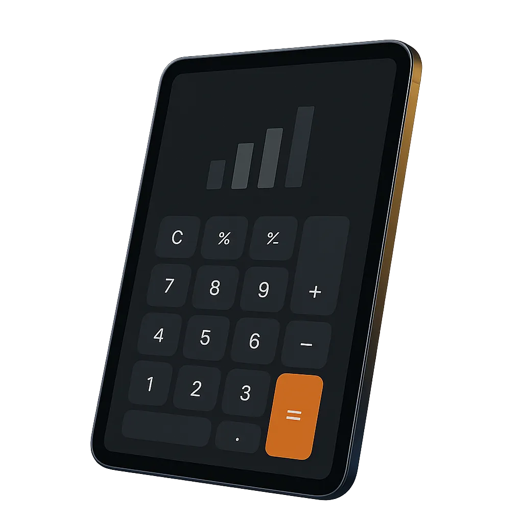 Digital Calculator Illustration Placeholder