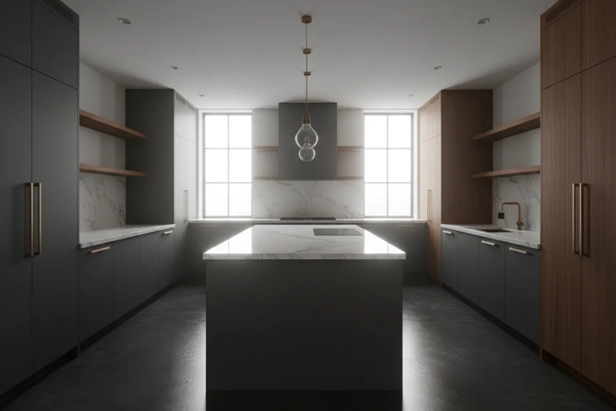 Modern Open Concept Kitchen Remodel Before and After