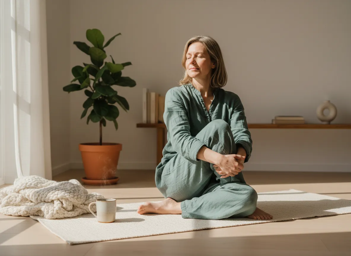 Breathwork for stress relief and mental wellness after 40