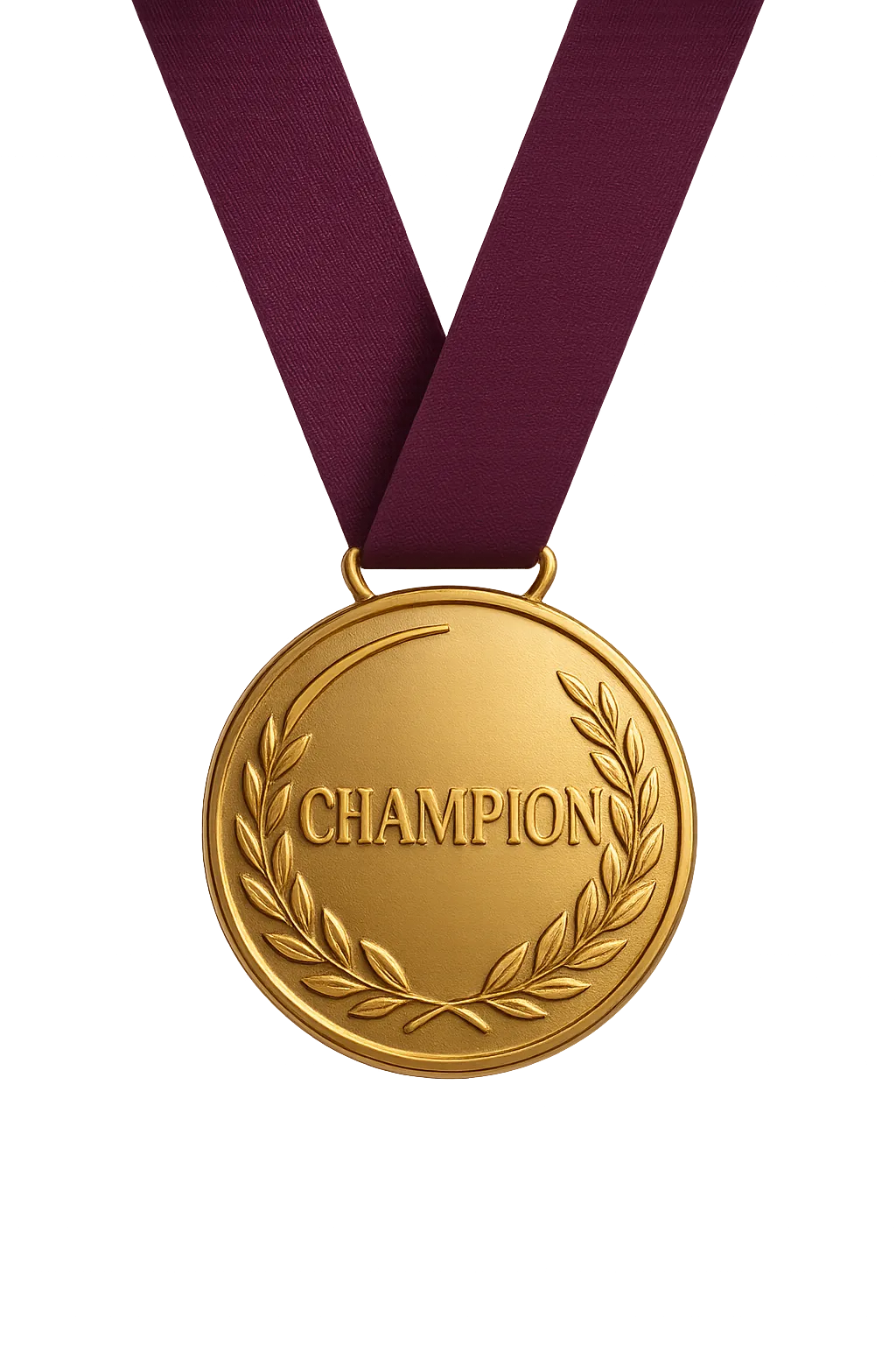 Gold medal or trophy cutout showcasing prestigious accolades