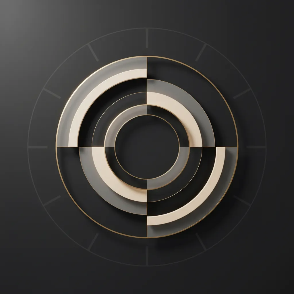 Abstract minimalist graphic for The 2-Hour-a-Month Podcast Machine