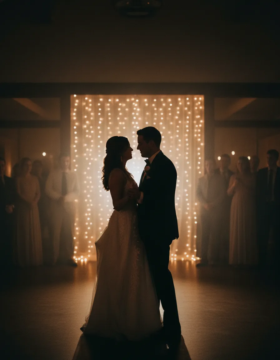 Wedding first dance cinematic frame