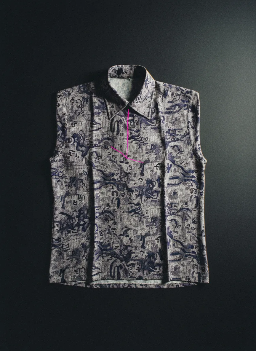 Clinical evidence photo of the experimental shirt