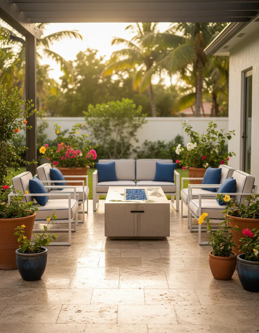 Clean outdoor living space showing the value of pressure washing