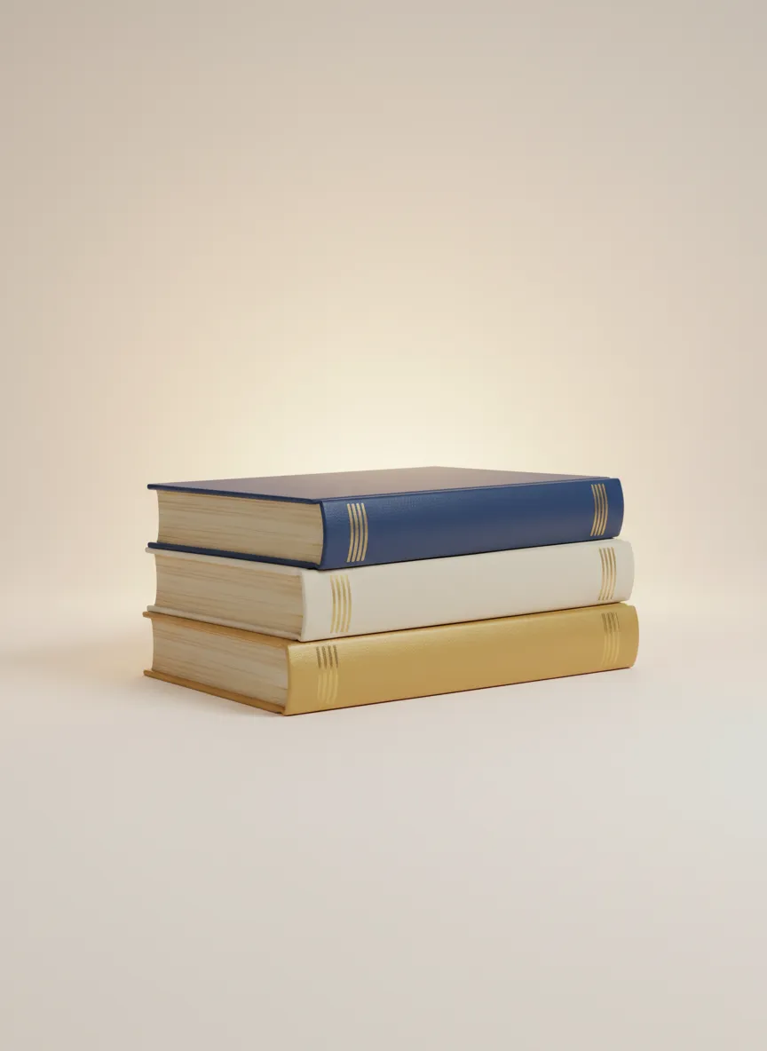 Abstract graphic of a book stack