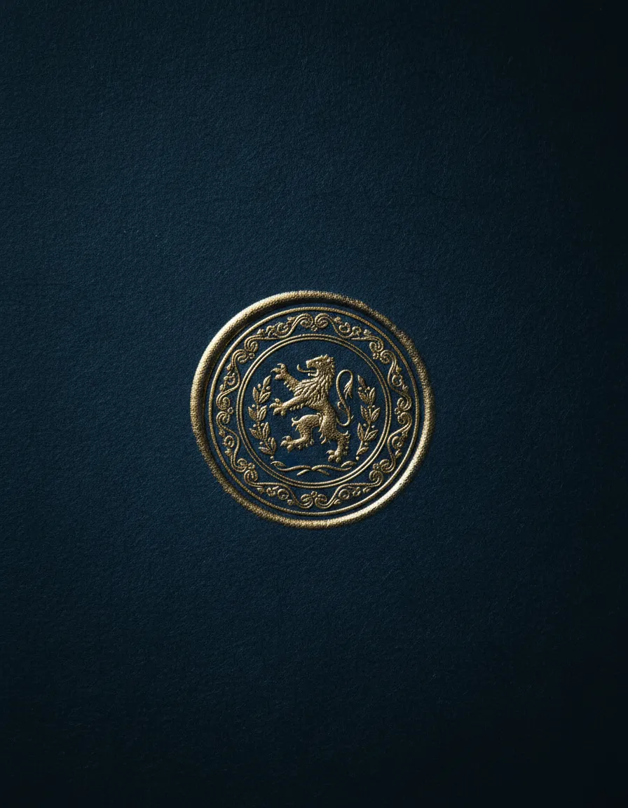 Verified gold seal on notarized legal document