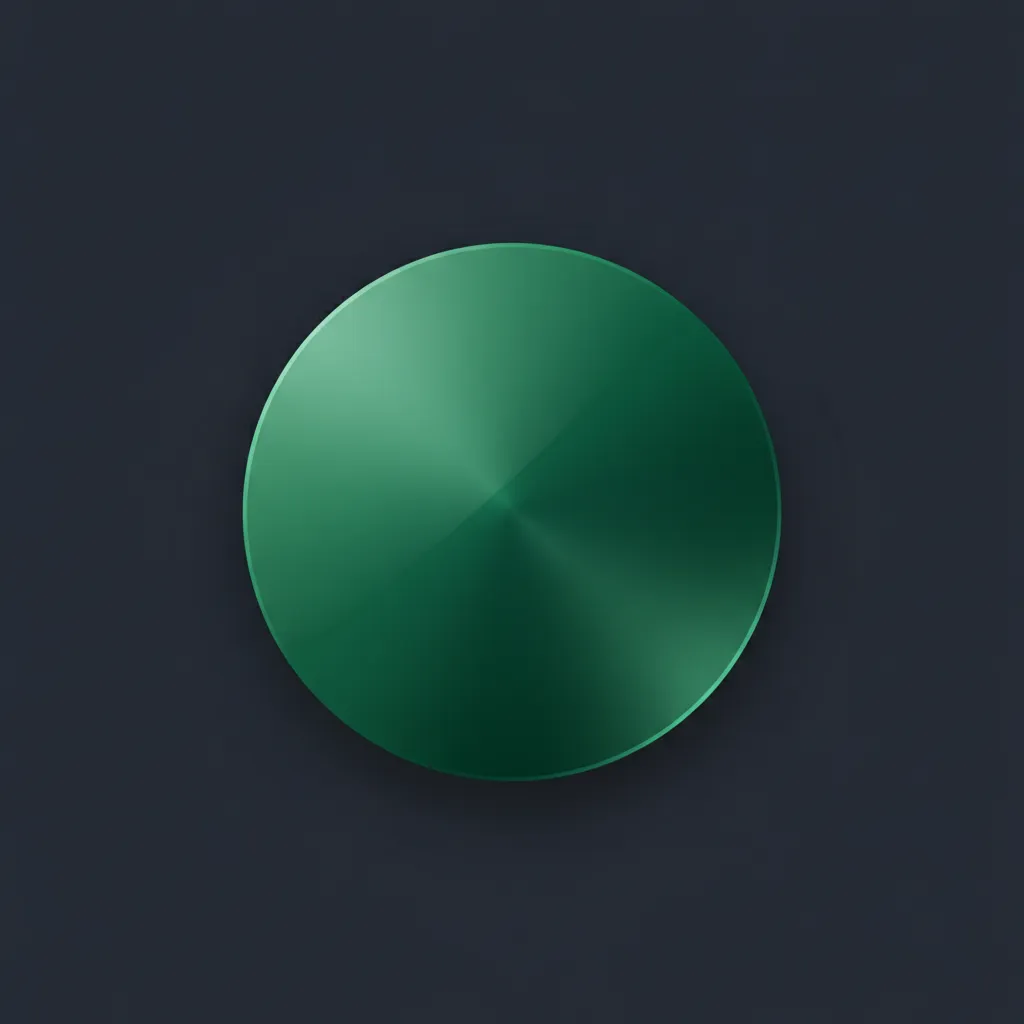 Elemento decorativo circular verde minimalista para CTA