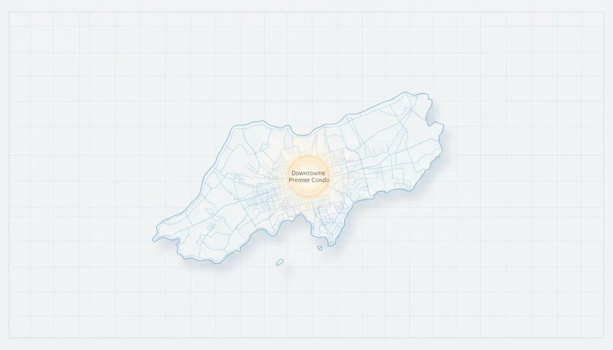 Map of Davao City highlighting Downtowne Premier Condo location