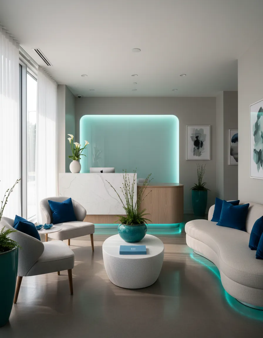 A calm, bright medical clinic waiting area