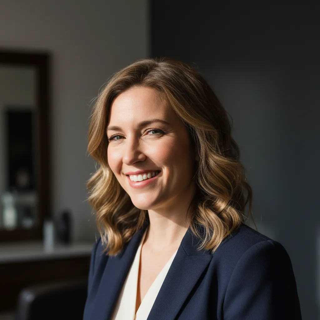 Headshot of J. Martinez, salon owner