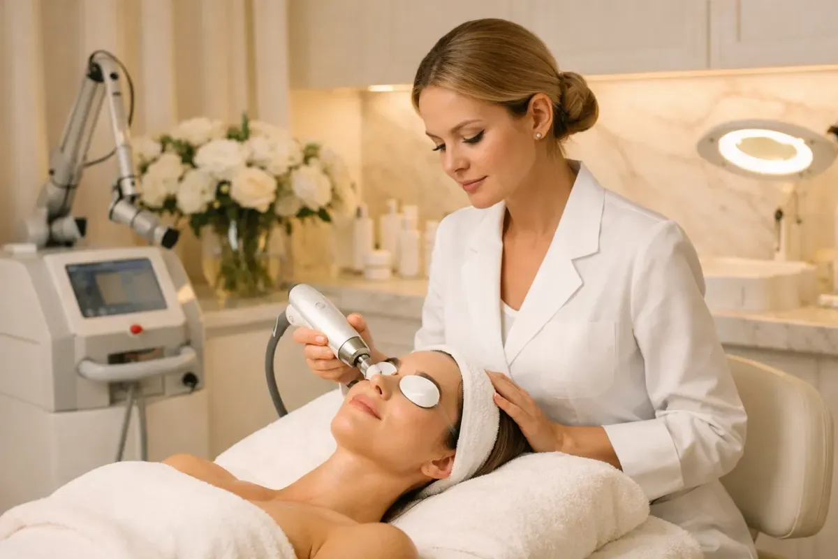 Tratamiento de peeling láser facial en Lab Vanitas Madrid