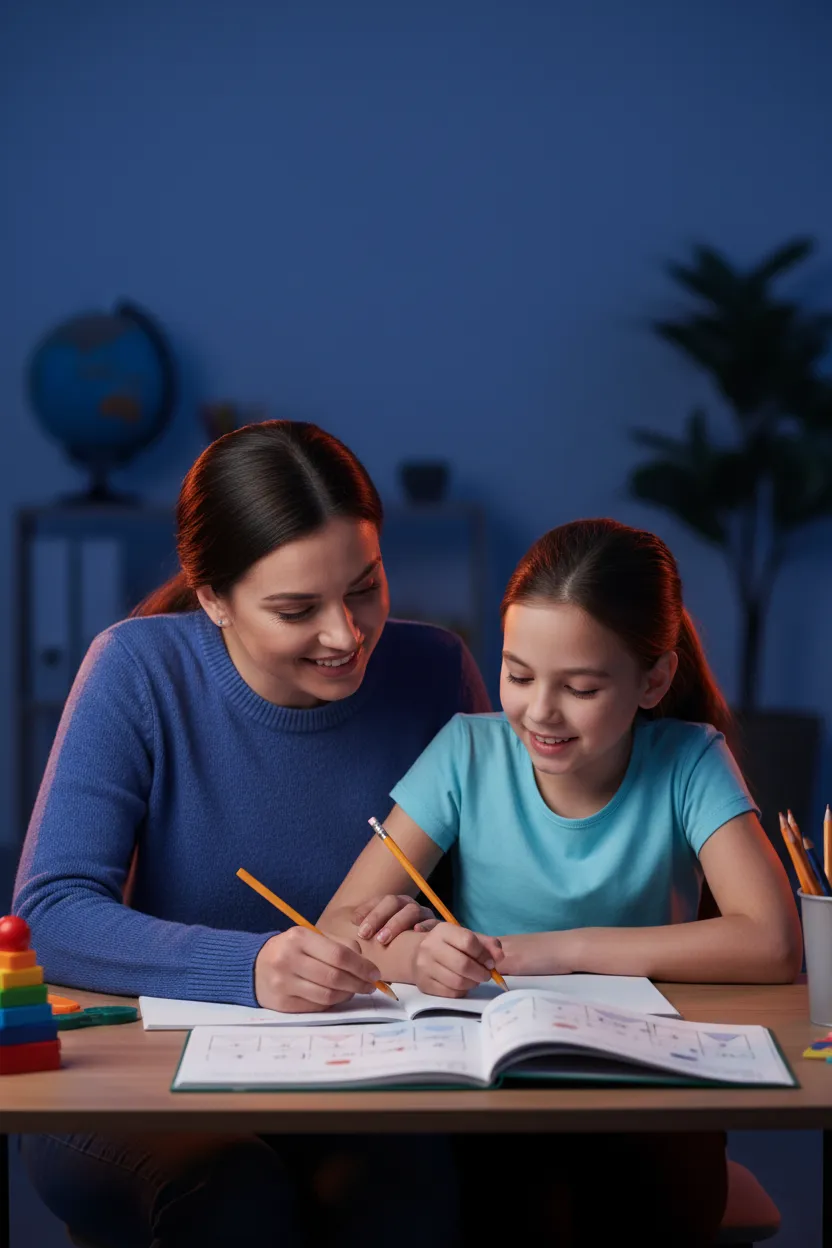 Students engaging in focused afterschool tutoring