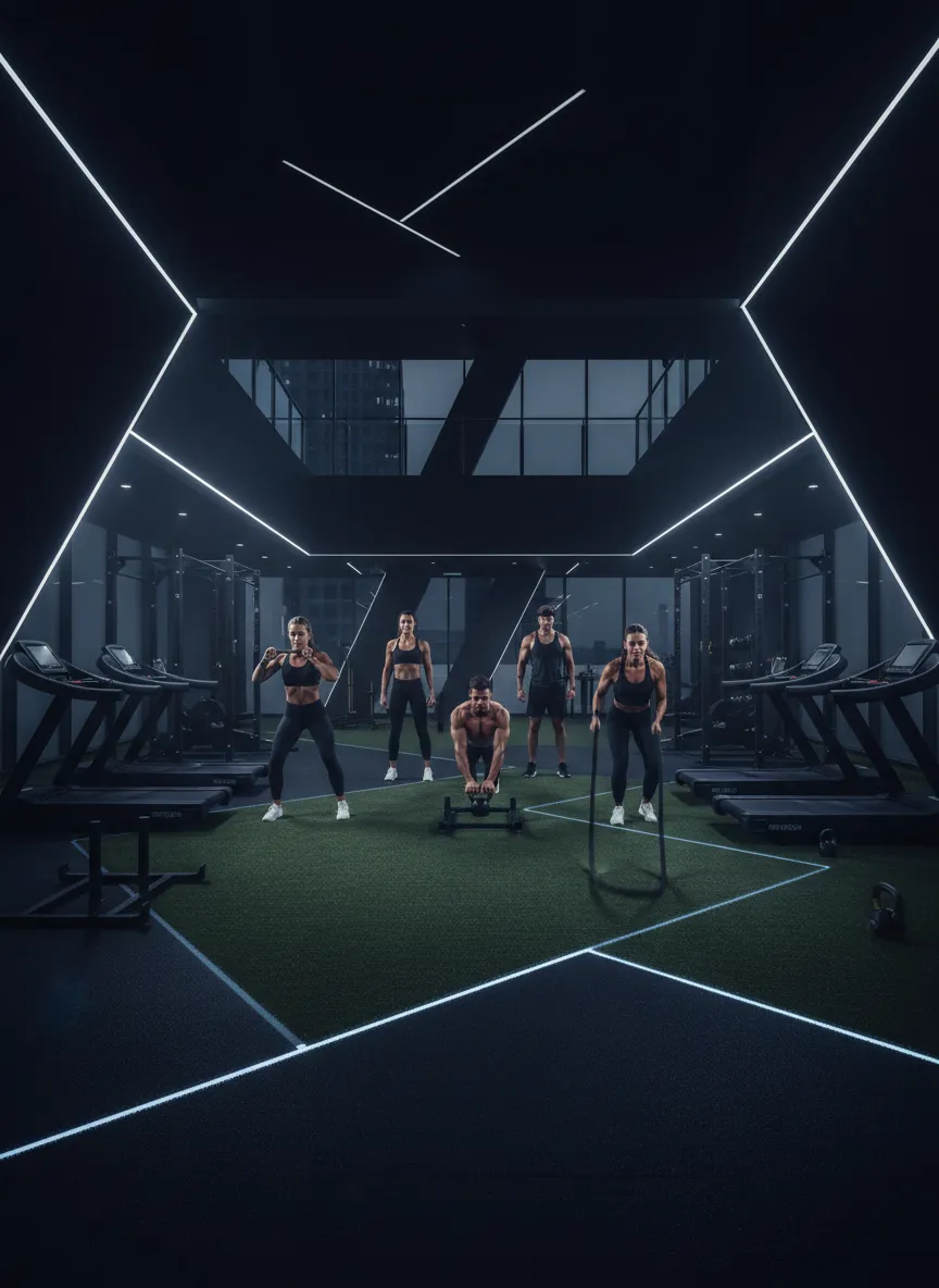 Members training in the elite Aktiva facility