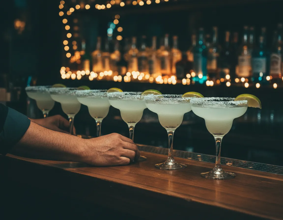 Guests dining and laughing at Javi’s Cantina