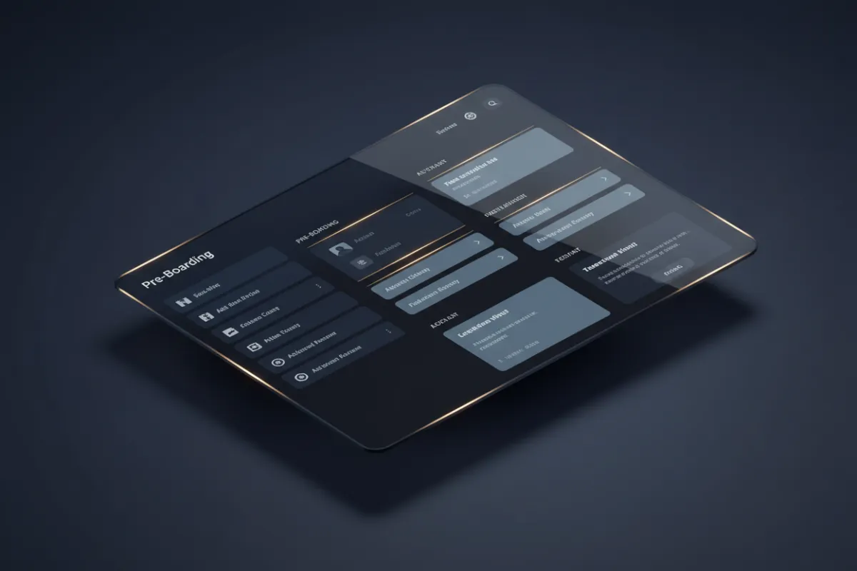 Premium UI Dashboard - Pre-Boarding Module
