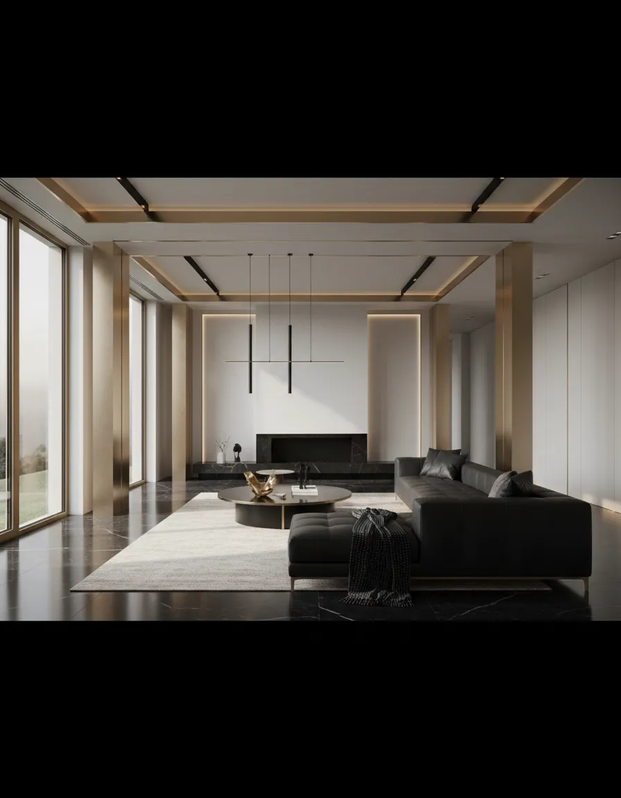 Luxury editorial architectural interior