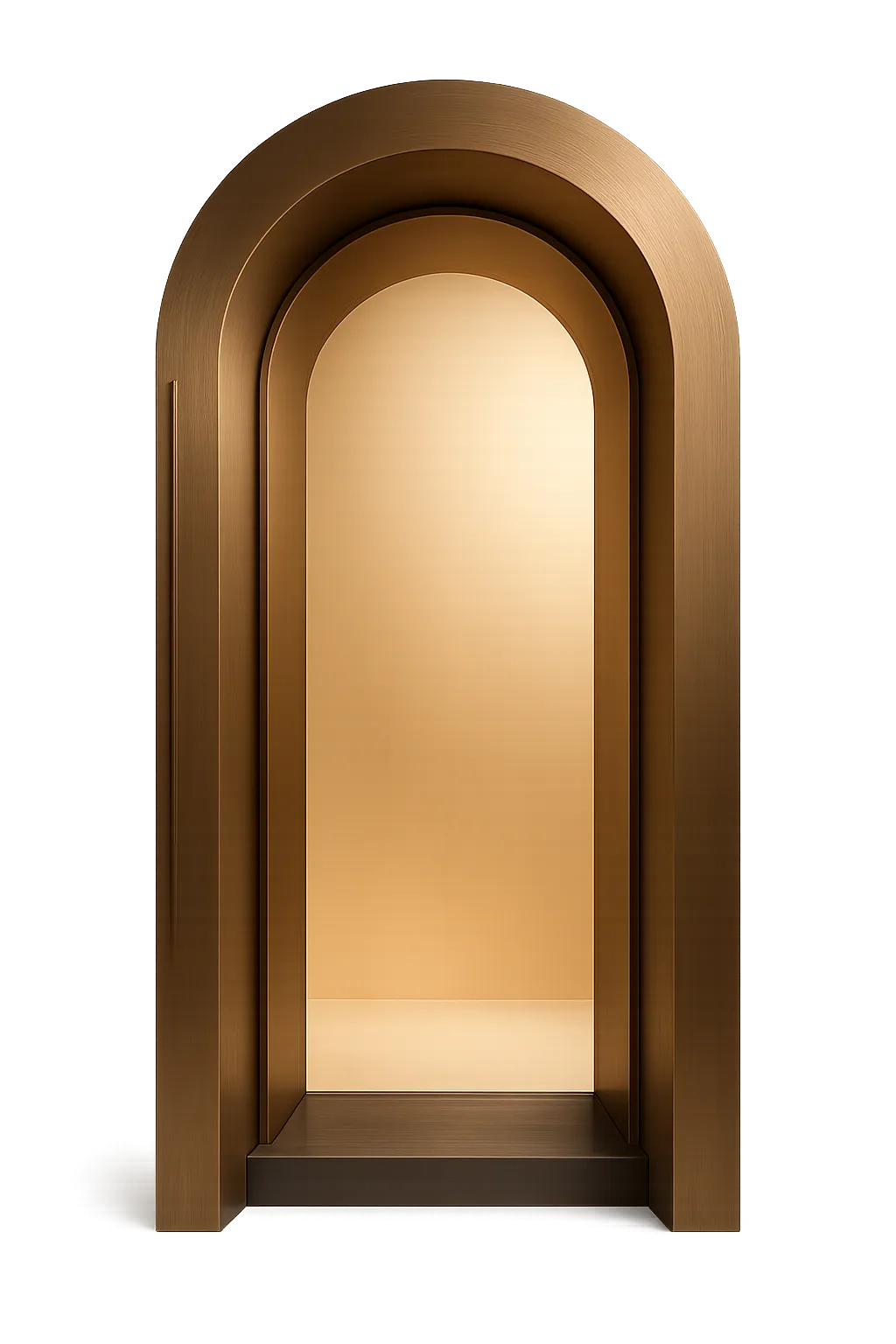 Luxury architectural interior with warm natural lighting and bespoke finishes