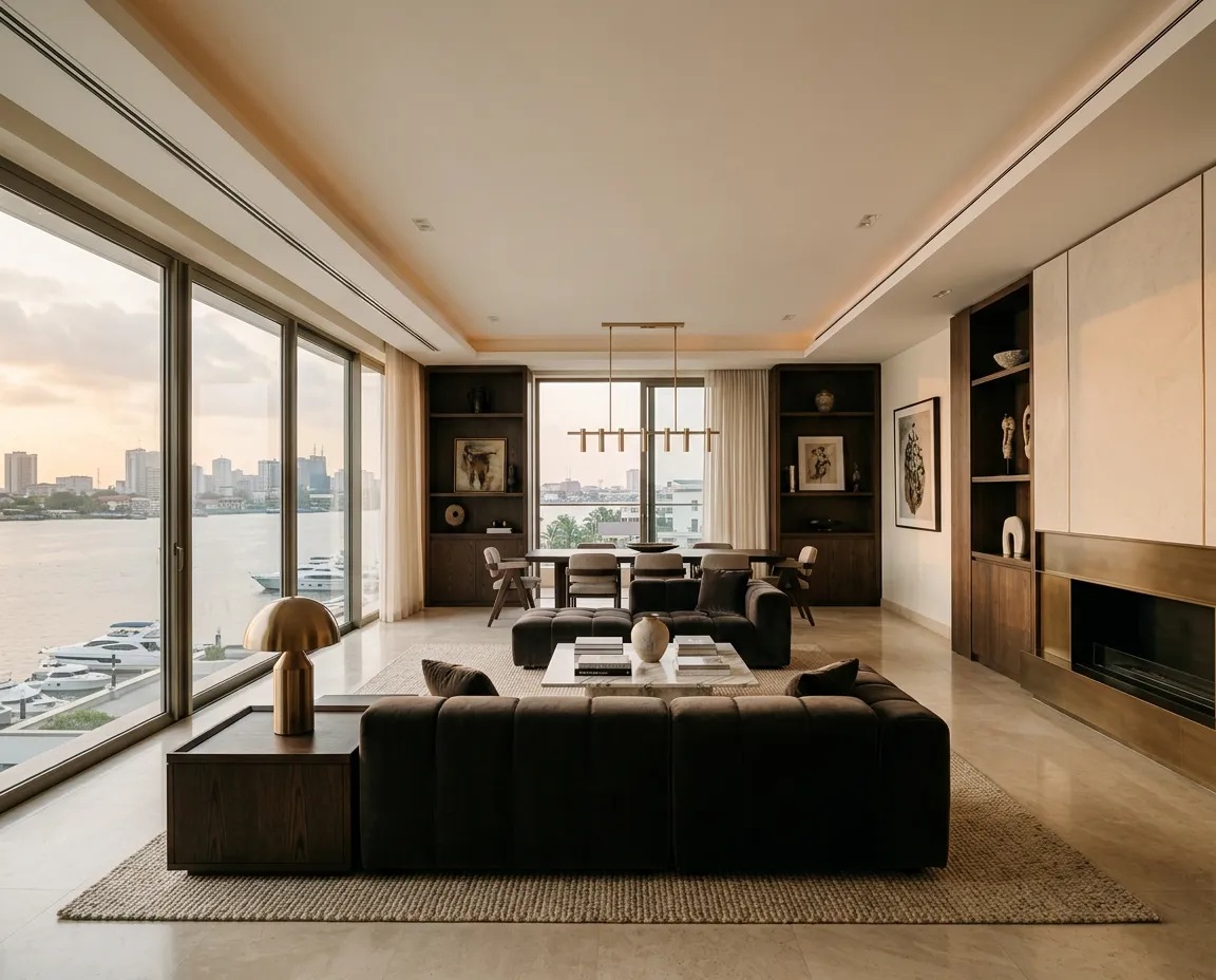 Ikoyi Waterfront Penthouse interior architectural transformation