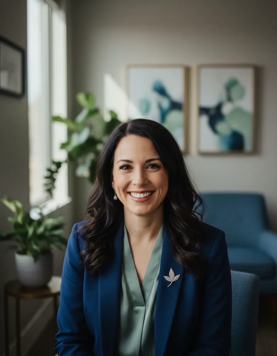 Dr. Angie in her clinic