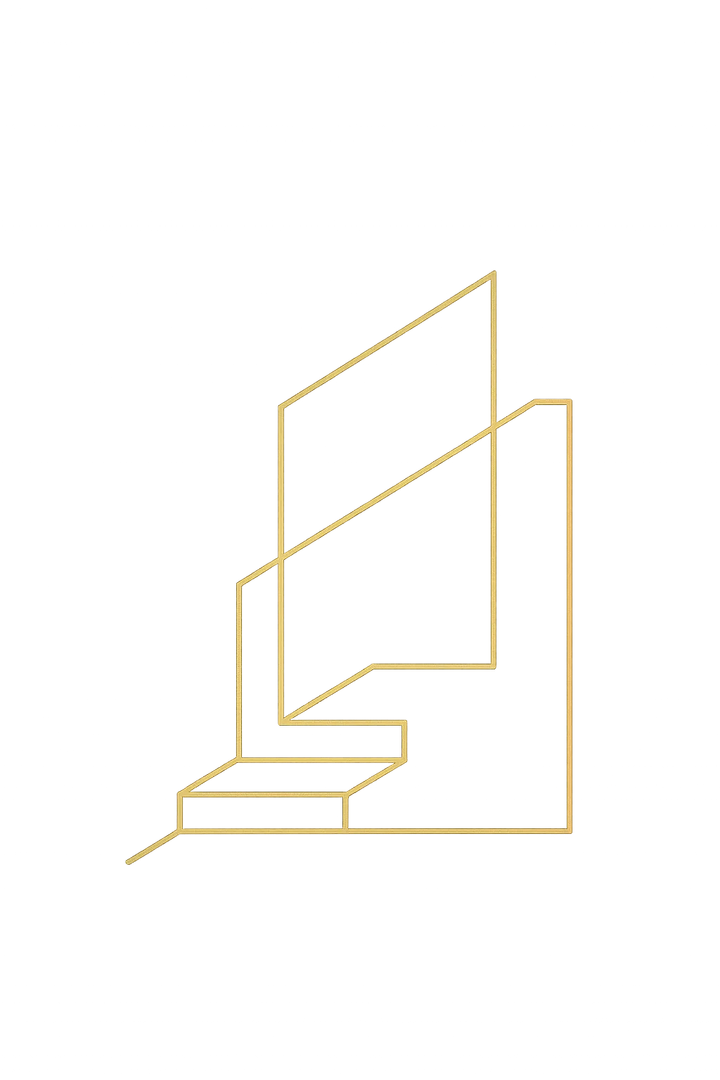 Elegant abstract line illustration representing a stable financial path