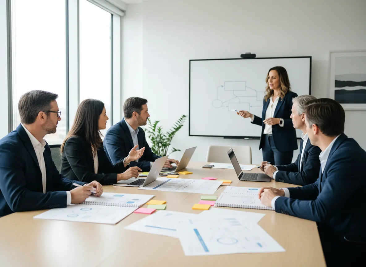 Strategic brand messaging workshop in progress