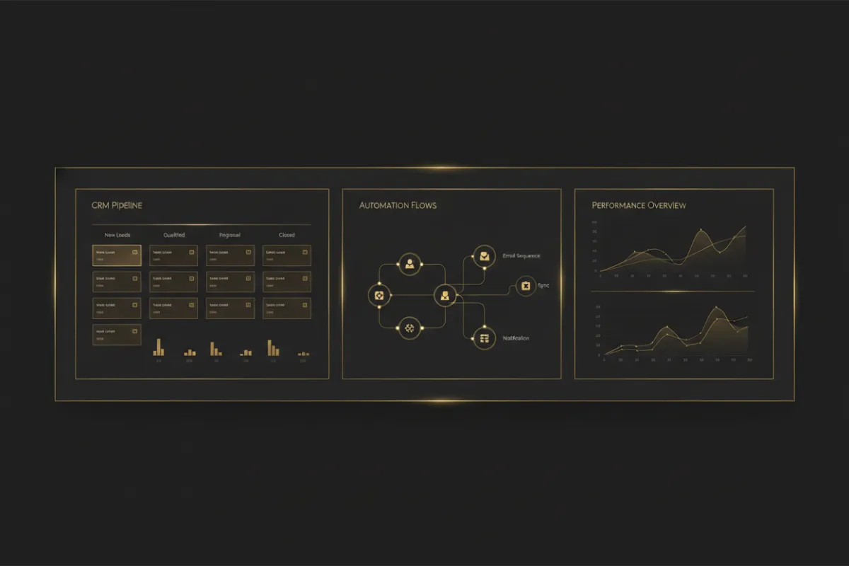 Cinematic Dashboard Mockup