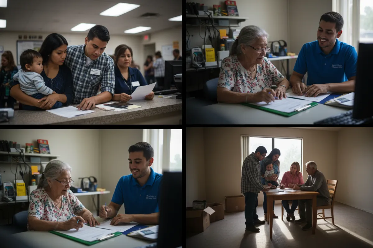 Rio Grande Valley residents moving in and handling move-in logistics (local scene)