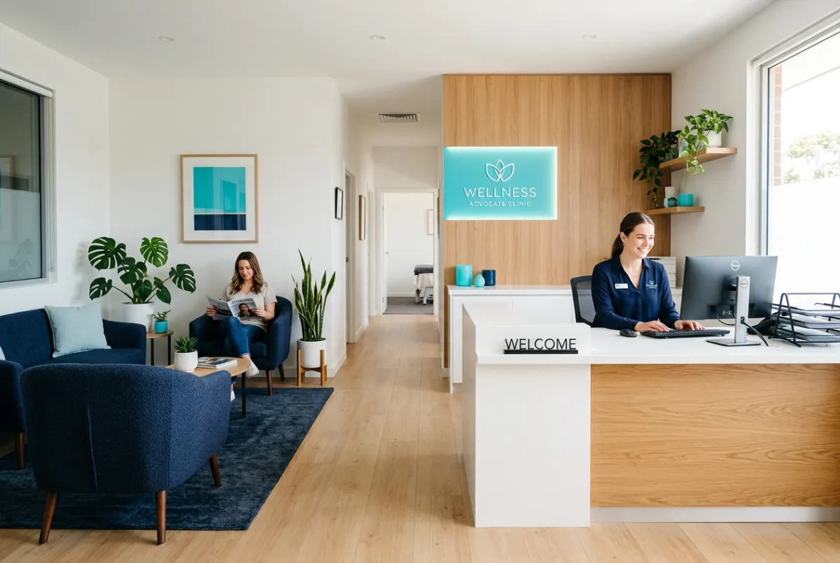 Welcoming AlignWell clinic reception and consultation area