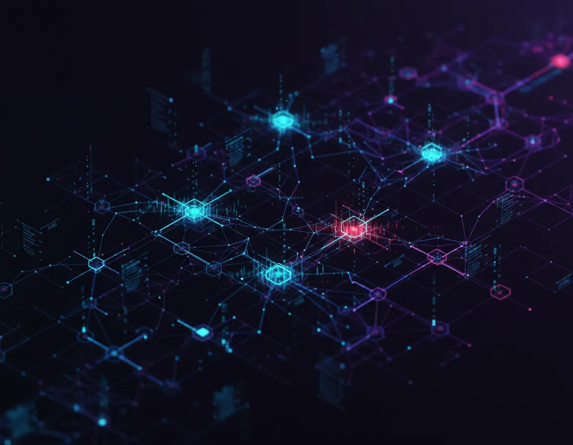 AI anomaly detection abstract visualization