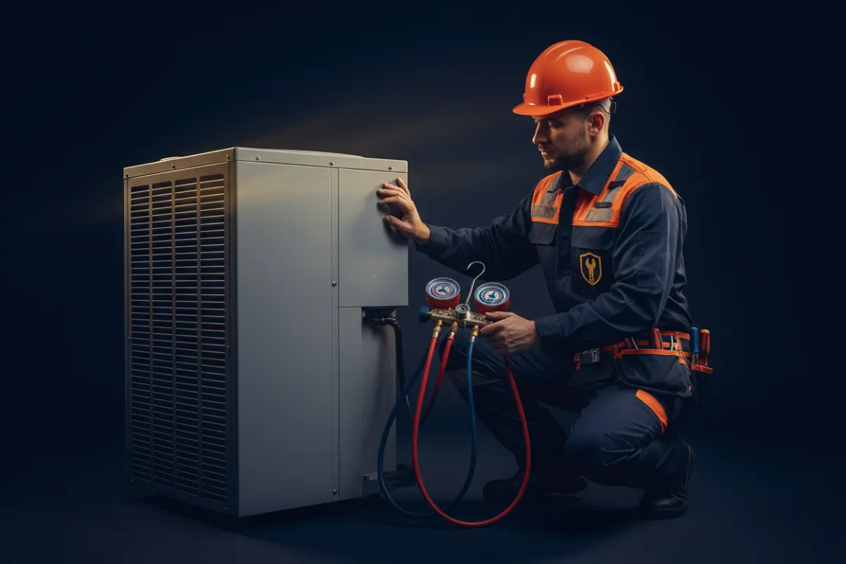 HVAC and Plumbing service professional