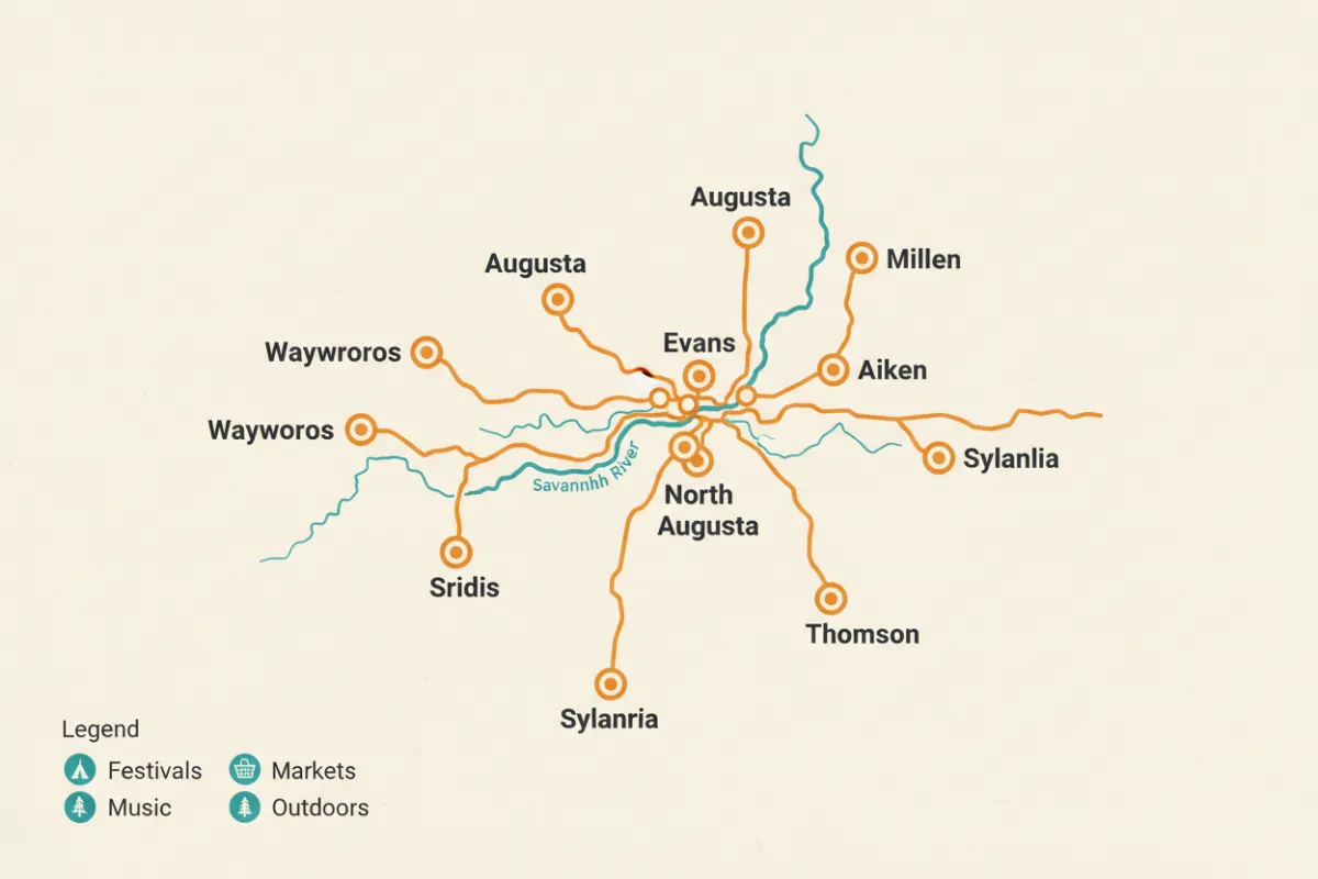 CSRA Regional Map Illustration
