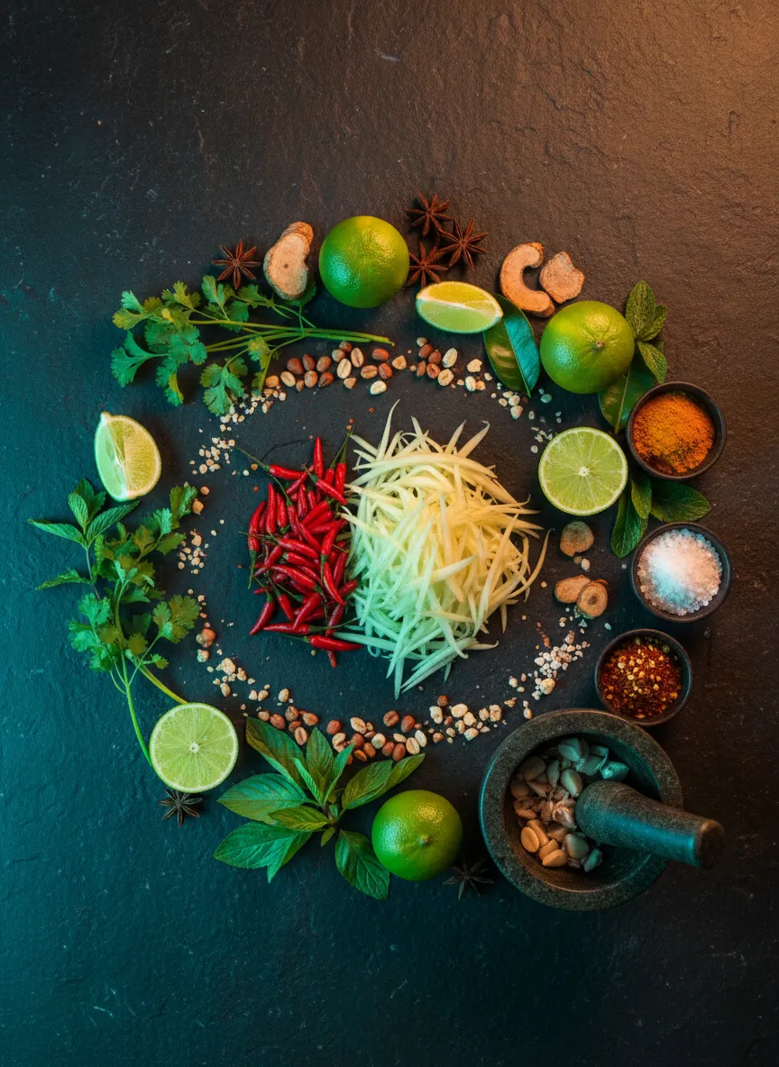 Tropical Thai island-inspired catering scene with The Black Thai truck