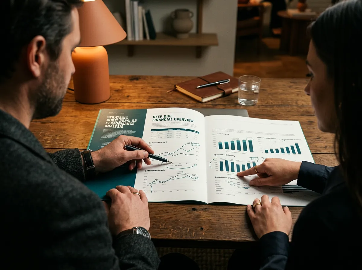 Strategic growth audit diagnostic dashboard and financial performance review