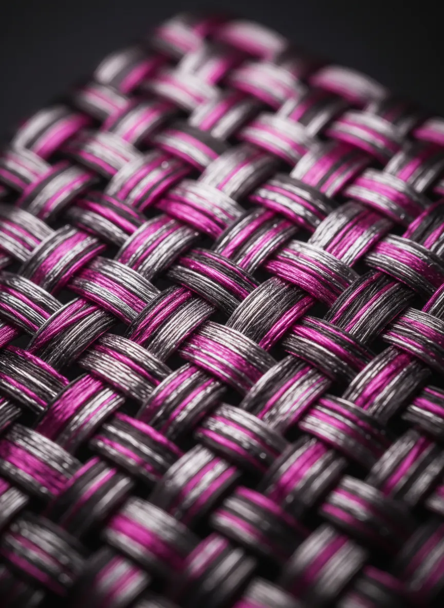 High-resolution futuristic iridescent AI textile design