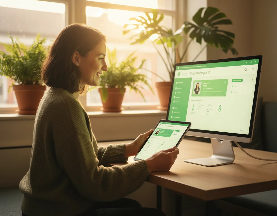 Engaging employee experience on mobile and desktop