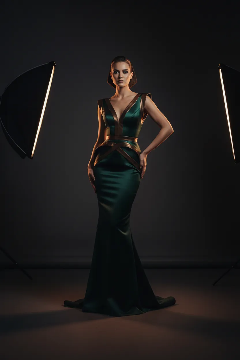 Editorial fashion photography portrait