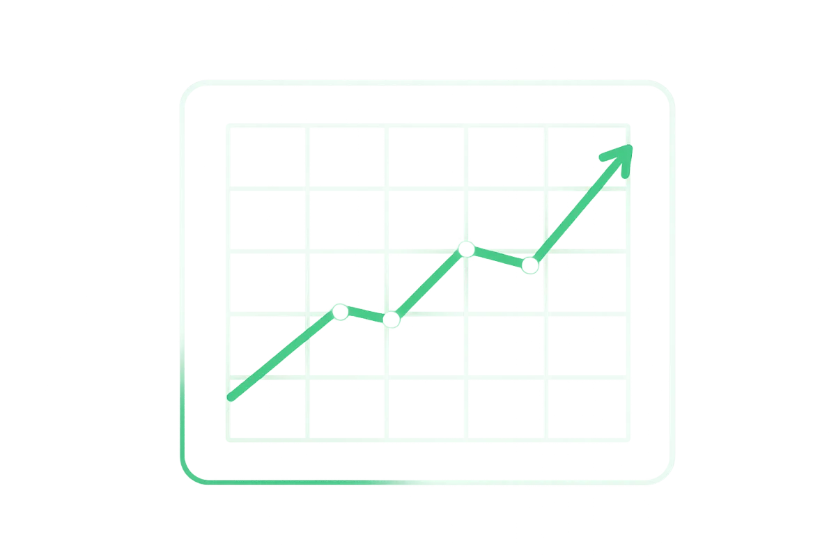 Dashboard showing financial progress tracking