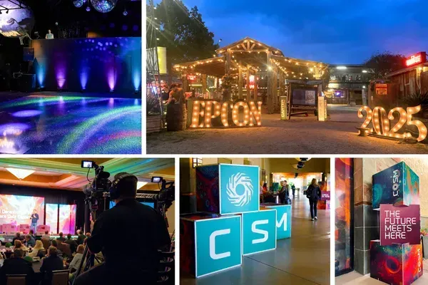 Elegant event setup with meticulous attention to detail