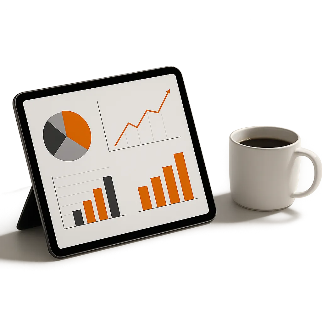 Moderne en strakke marketingstrategie illustratie
