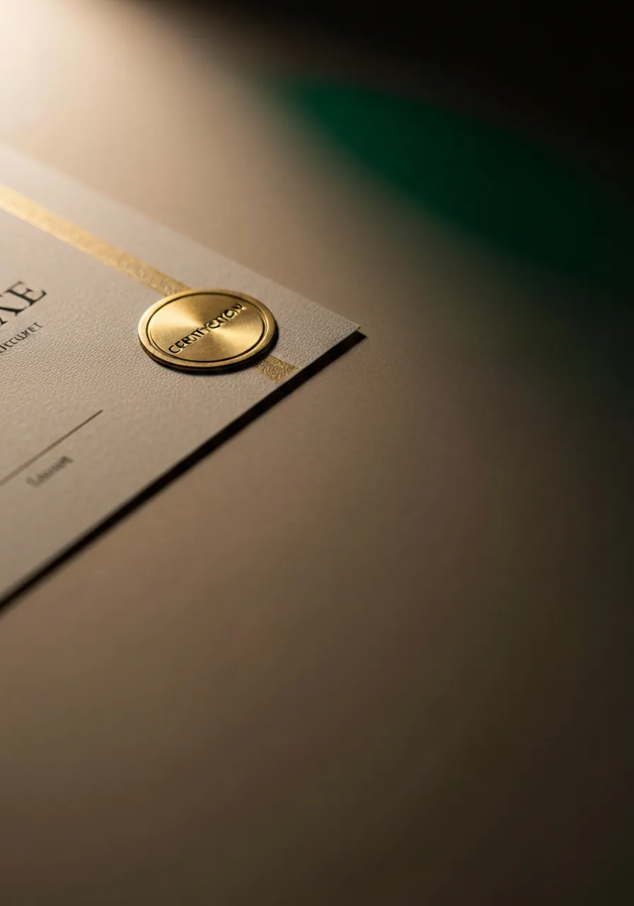 Sello de envío seguro y certificación