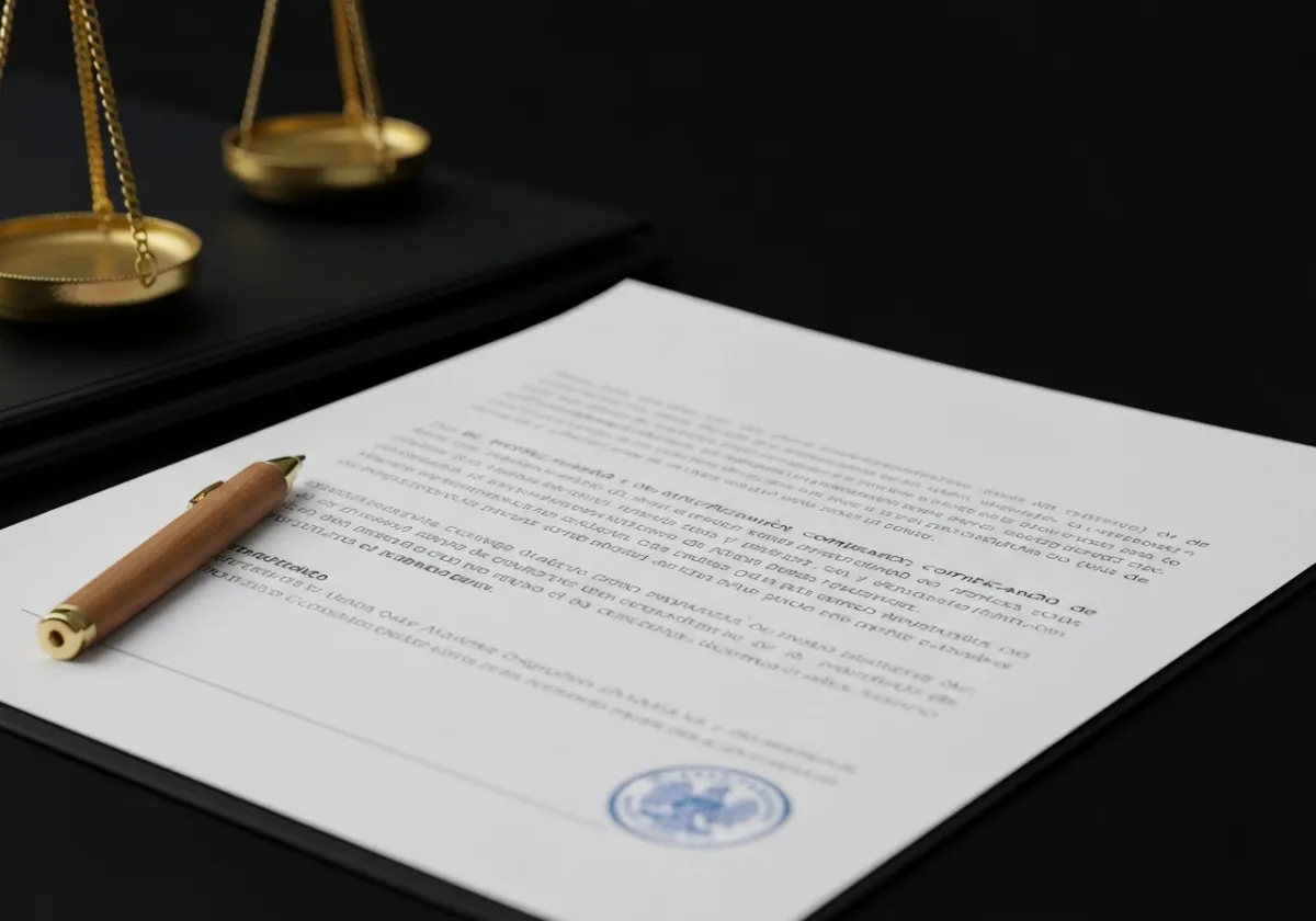 Documento de notificación de comparendo con sello de rechazo por dirección incorrecta