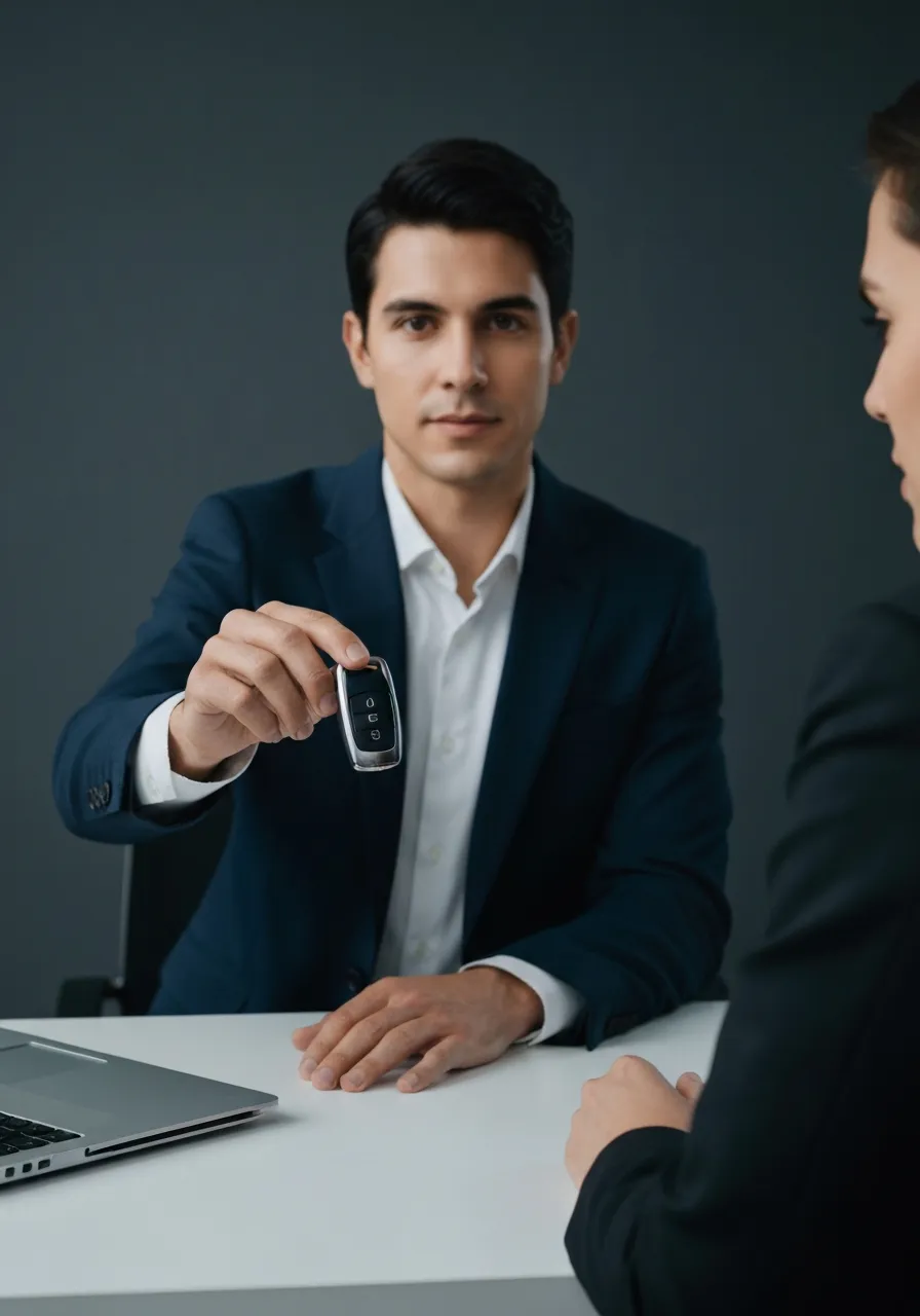 Professional NYAutoBroker agent assisting a client with their car strategy