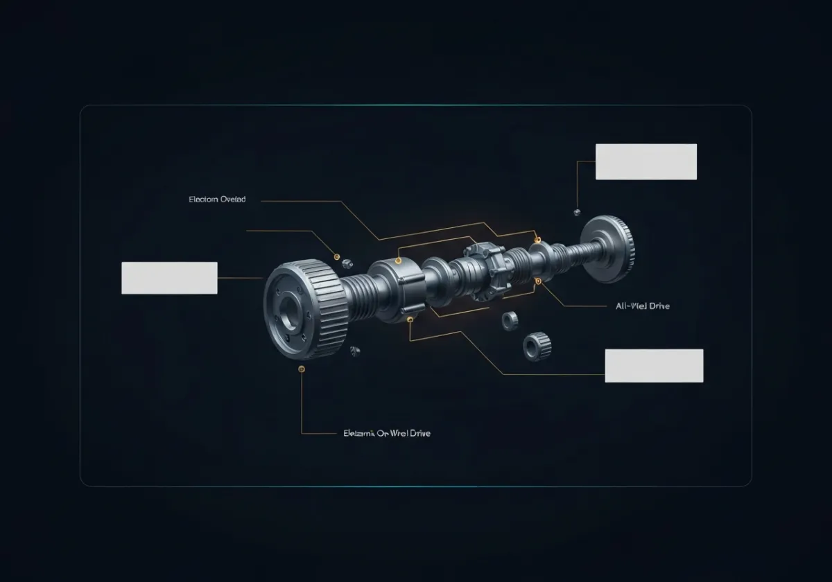 Technical diagram of Electronic On-Demand AWD system