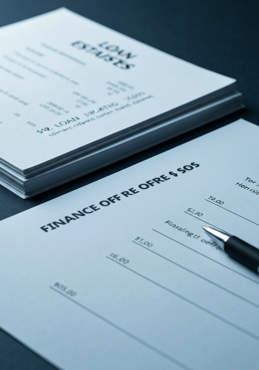 Breakdown of vehicle financing documentation