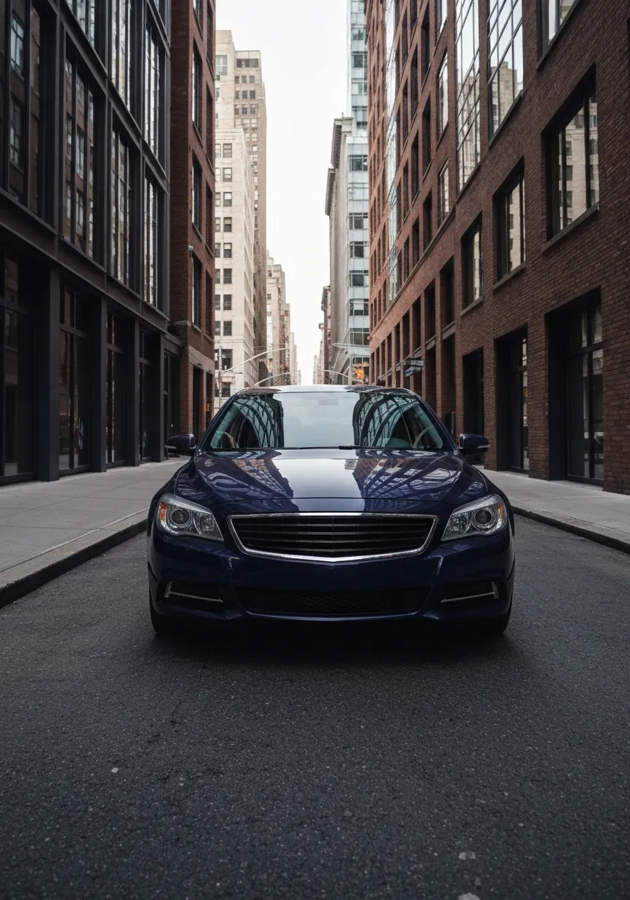 2026 Toyota Camry parked in a tight New York City urban environment