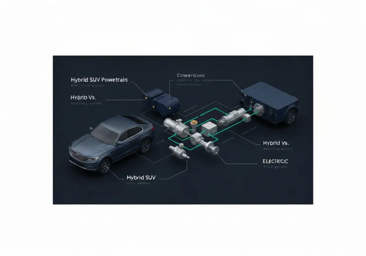 Hybrid SUV powertrain diagram